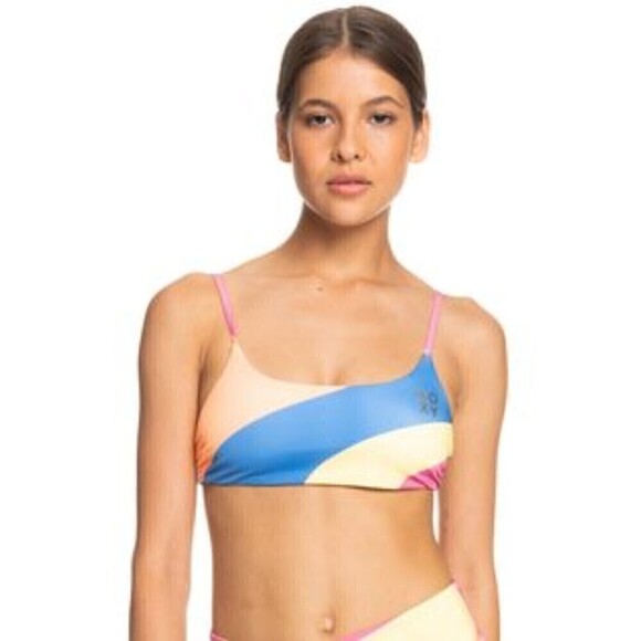 Roxy Pop Surf Bralette Bikini Top X-Small - Picture 1 of 12